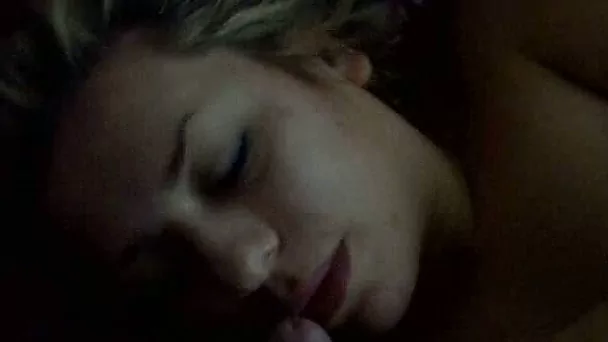 Hot and busty white girlfriend fed with dick in the morning
