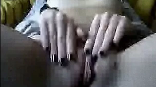 Amazing amateur lady with big tits was masturbating her own pussy