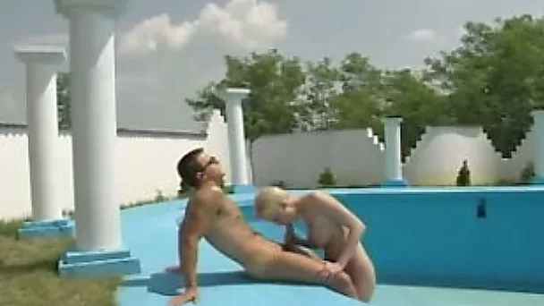 Gorgeous and busty blonde babe is really hungry for a dick