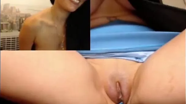 Appealing brunette teen showing her pussy upskirt in amateur clip