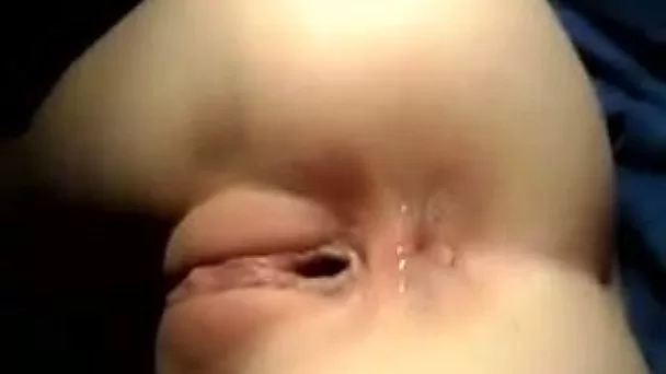 Lusty GF of mine decided to pet both of her fuck holes with dildos
