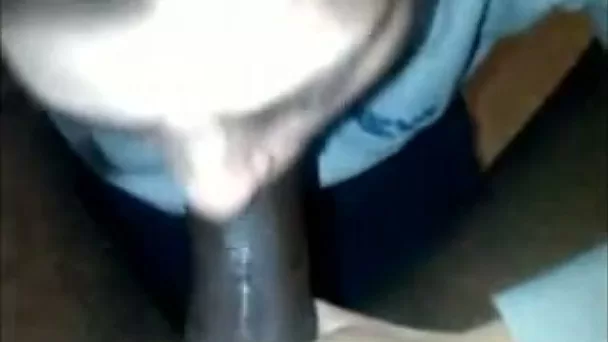 White chick did a great work while sucking my buddy's strong BBC