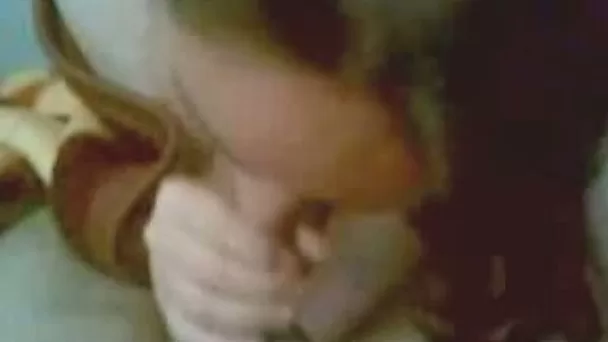 Attractive Arab girl sucking hard pecker like thirsty slut