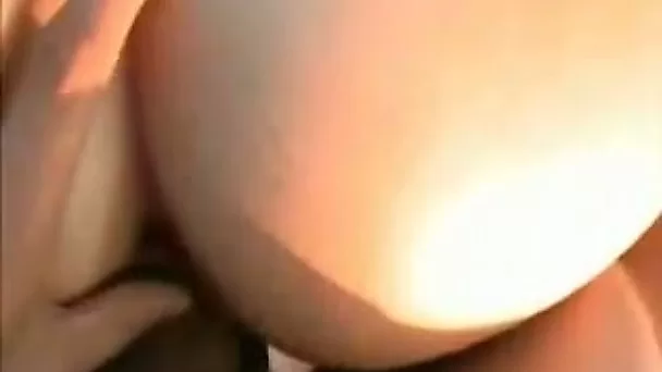 Deep drilling my sexy chubby girlfriend doggystyle on the beach
