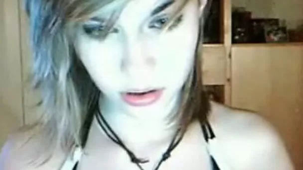 Very hot and skanky blonde teen bitch on the webcam
