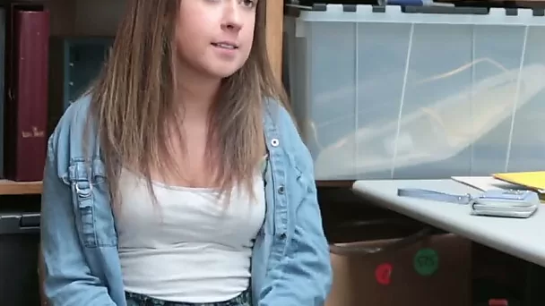 Curvy teen slut gets her pussy rammed for shoplifting
