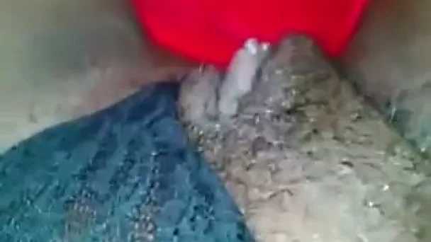 Ardent black nympho with green nails was teasing her cooch tenderly