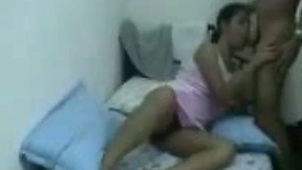 Amateur Indian couple was spooning and having great time while fucking