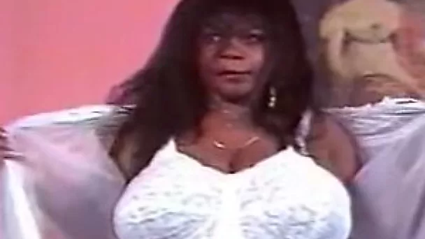 Fine and lascivious classic black woman with BBW type body