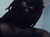 Dark skinned slut showing her bust and phat booty in real amateur video
