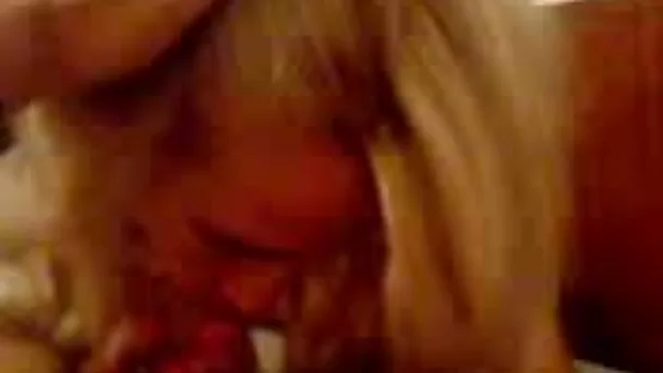 Blond haired naturally seductive GF of my buddy teased him with BJ and ride