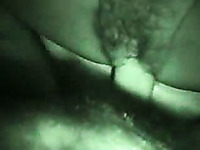 Night vision vid of me drilling my chubby girl's hairy snapper