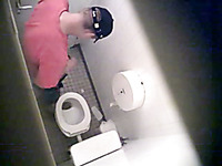 College dude jerks off in the dorm's toilet - my spy cam video