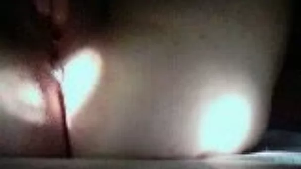Fingering dripping wet coochie of my fat wife in dark room