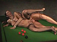 Hardcore anal sex on the pool table with my hot ex wife
