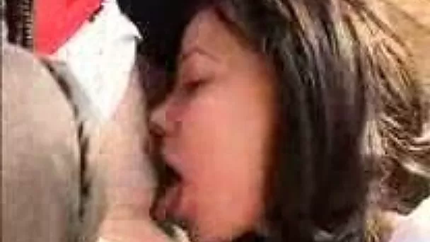Shameless brunette GF licks my hairy pussy at the railway station