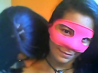 Masked webcam teen from Mexico sucks cock of her BF