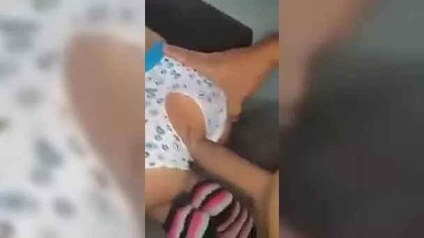 My wife is so slutty and she likes wearing crotchless panties during sex