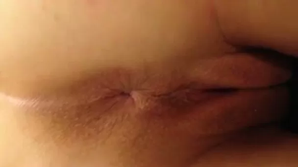 Dope juicy shaved pussy shot in closeup while being rubbed tenderly