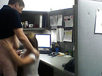 Slutty office white trash bitch gets ready for some quickie with my buddy