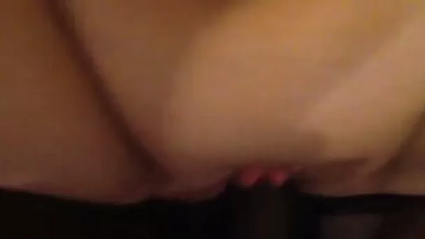Pale bootyful plump wife takes my friend's fat black dick deep in vagina