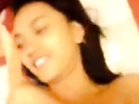 Real amateur video with tempting Asian teen in a hotel room
