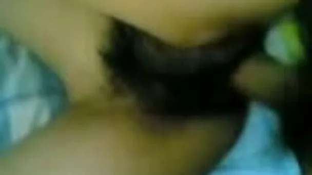 Nailing Asian girl's hairy pussy in a missionary position