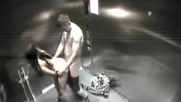They got busted when the doors of the elevator opened