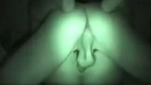 Missionary style fucking my wife on night vision camera