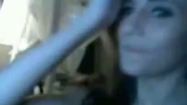 Delicious webcam brunette gal plays with her boobies for me