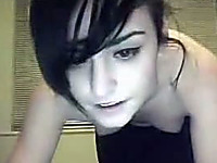 Brazen skinny webcam cutie flirts with me and laughs out loud