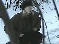 My spy porn video featuring Russian nasty girl pissing in the bushes