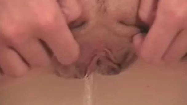 Svelte light haired chick with small tits plays with her amateur nice cunt