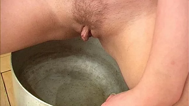 This attention seeking vixen gets wet only when she pees in front of the camera