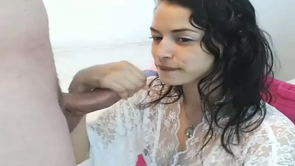 My GF is into swallowing the head of my penis while giving me a handjob
