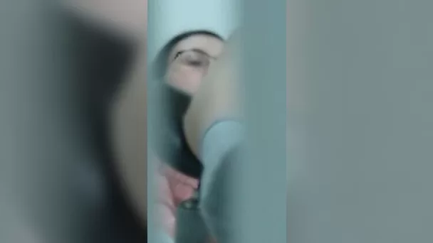Nerdy white brunette gets her pussy checked up at the gino