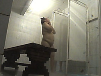 Fat white mature bitches in the shower room on hidden cam
