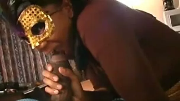 This sassy masked slut knows how to get me off and her tongue works magic