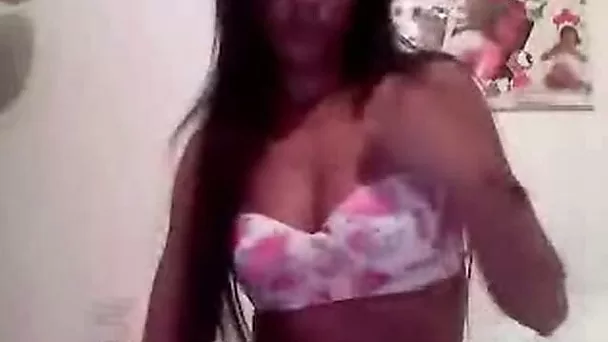 Amazing long haired perfect and sexy slender babe was posing in lingerie