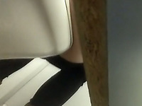 White stranger chick spied and filmed on cam in the toilet