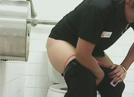 White lady in the public restroom filmed on hidden voyeur video Porn Pic Hd