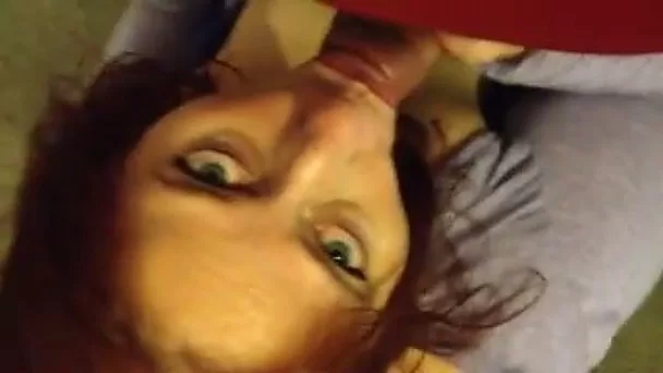 I wish this ginger slut was sucking me off in front of the camera
