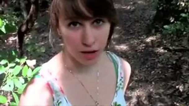 Easily picked up dark haired girl doesn't mind sucking tasty cock