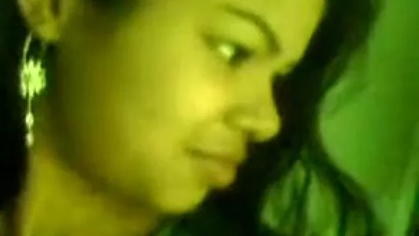 Kinky all natural Desi brunette lets man play with her cute big tits