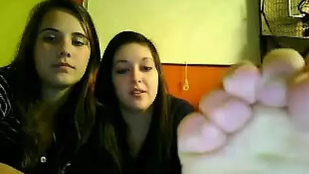 Webcam girls are ready to give you footjob