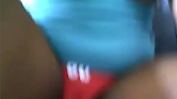 My gorgeous ebony girlfriend with big tits masturbates for me