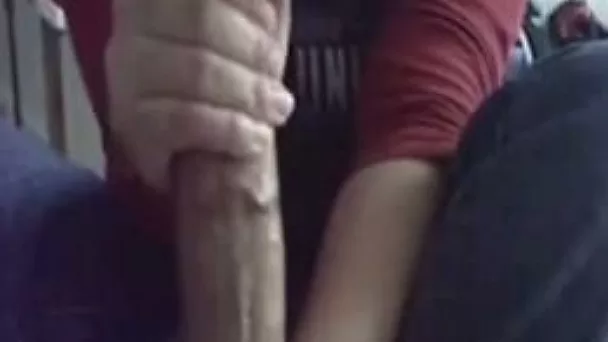 My latina brunette girlfriend can grab my dick with her both hands