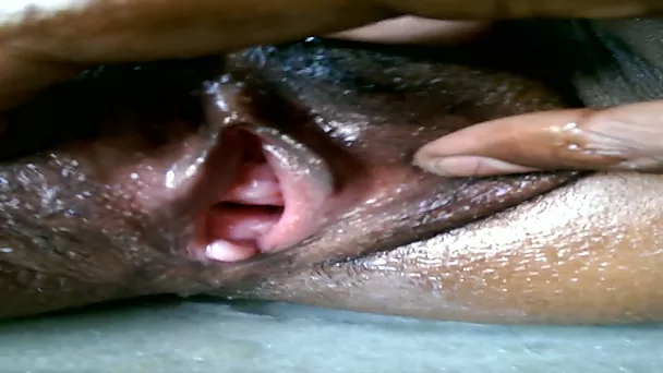 Friend's big hairy black cock penetrates cooch of his wife missionary