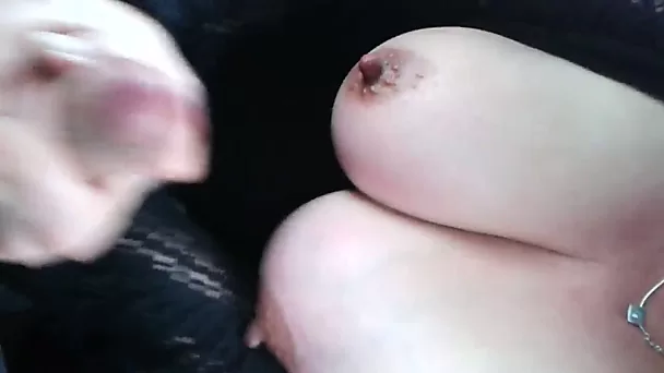 Awesome sensual titjob performed by fat wife of mine on regular basis