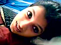 Extremely beautiful and horny Indian teen babe filmed naked in the bedroom